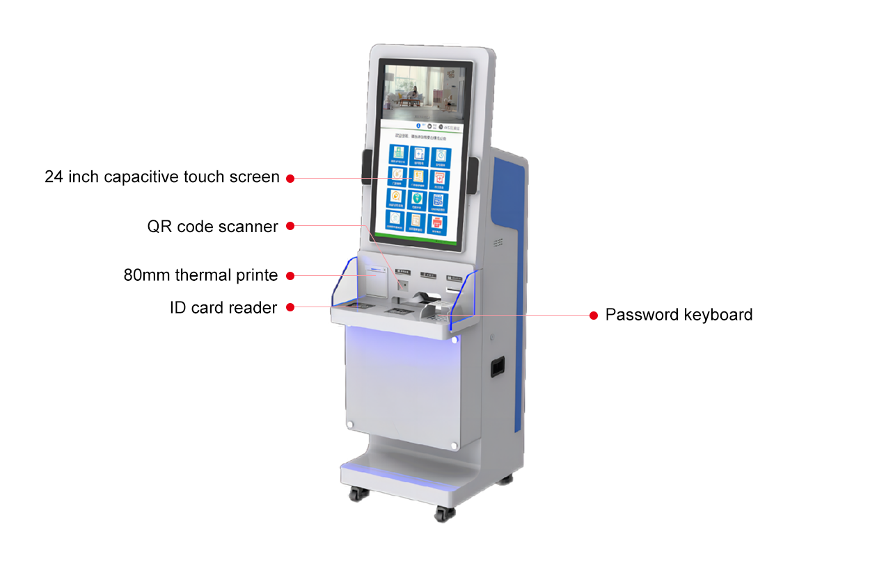 Hospital Self-Service Registration, Check-in, and Payment Kiosk