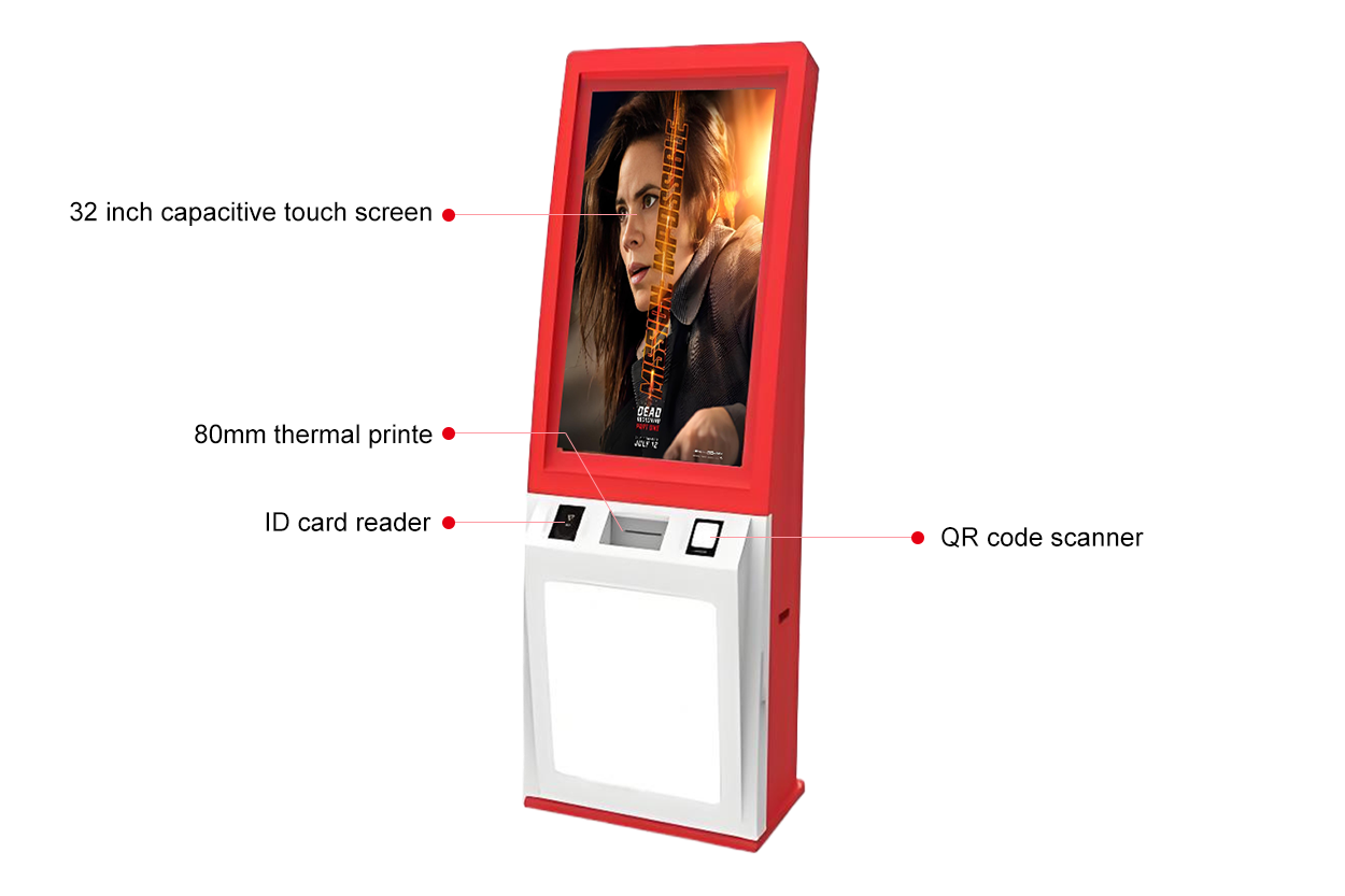 Cinema Self-Service Movie Ticket Printing Kiosk